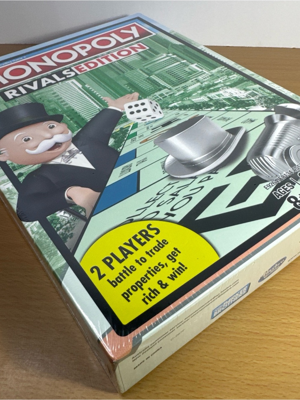 Hasbro Monopoly Rivals Edition Board Game - Green & Silver